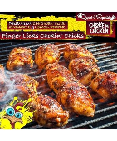  Quasi & Squatch Quasi & Squatch 2 x BBQ Bottles - Choke The Chicken - 2 Large BBQ Bottles 440g - Buy Online on GoSupps.com