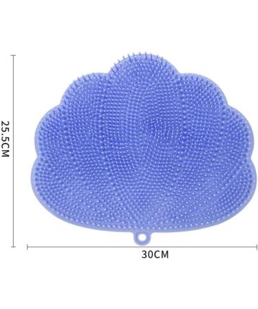 Shop Durable Blue Shower Foot Massager & Wall-Mounted Back Scrubber - Suction Cup Design Easy to Use 30 x 25.5 cm - Buy Online on GoSupps.com