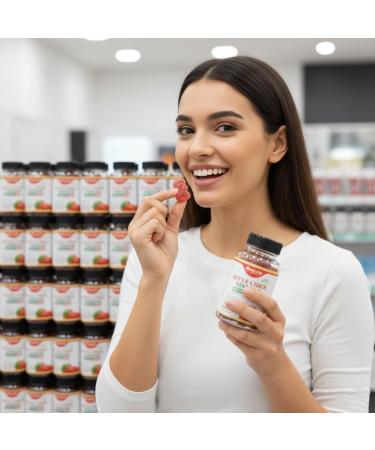 Beauty Grip Apple Cider Vinegar Gummies with The Mother Organic ACV + Pomegranate Beetroot & B12 Digestive Detox & Energy Support Vegan Halal 60 Gummies - Buy Online on GoSupps.com