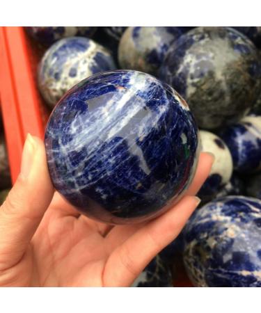 Natural Crystal Rough Crystal 1pcs Natural Blue-Veins Stone Round Ball Can be Used for Natural Stones Household