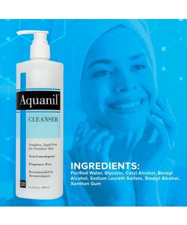 Person & Covey Aquanil Cleanser - Lipid-Free Sensitive Skin Cleanser Non-Comedogenic Gentle Cleanser - Soap Free Cleanser with 7 Ingredients Fragrance-Free Skin Care Cleanser - 3 Pack 16 Fl. Oz. - Buy Online on GoSupps.com