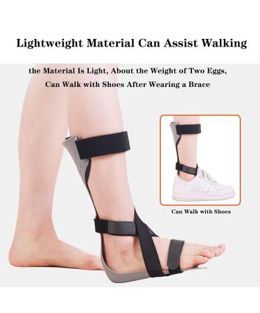 SFKLYU Adjustable Ankle Foot Orthosis Support Brace for Foot Drop Improved Walking Gait & Plantar Fasciitis - Right & Left Options Available - Buy Online on GoSupps.com