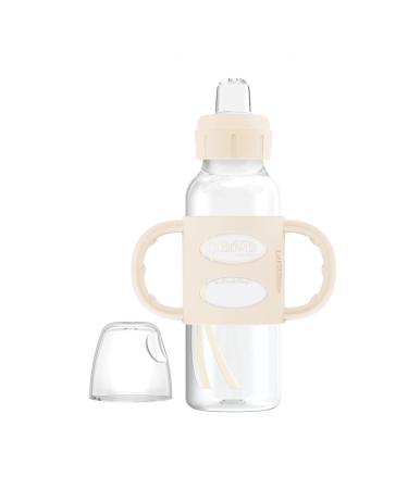 Dr. Brown s Milestones Narrow Sippy Bottle with 100% Silicone Handles Easy-Grip Bottle with Soft Sippy Spout 8oz/250mL BPA Free Light-Pink & Ecru 2 Pack 6m+ 2 Pack Light Pink & Ecru - Buy Online on GoSupps.com