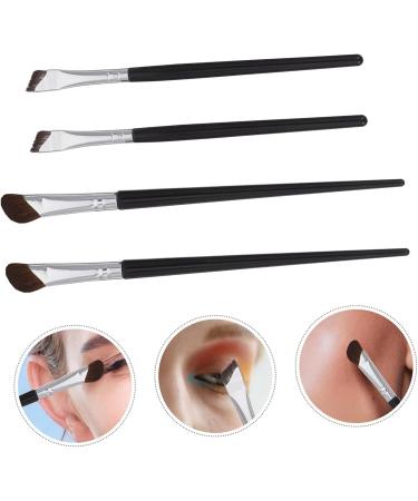 FOYTOKI 4 Pcs Contour Brush Angled Makeup Brush Eye Makeup Eyeliner Applicator Tool Brow Horse Hair - Buy Online on GoSupps.com