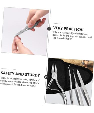 Ipetboom Pedicure Tool 1 Set Manicure 2-piece Set Finger Pliers Pedicure Clippers Nail Care Tool Nail Cuticle Tool Trimmer Fingernail Clipper Stainless Steel Nail Clippers Double Head - Buy Online on GoSupps.com