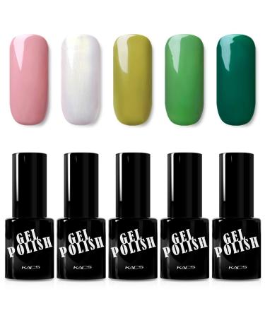 KADS Gel Nail Polish Set Multi-Colours Manicure Set Soak Off UV LED Gel Nail Polish Requires Drying Under Nail Lamp 9.5mL Each Bottle (02)