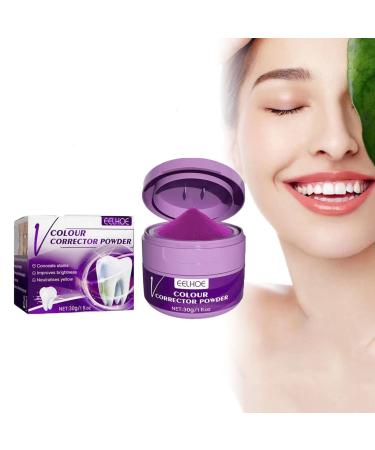 Tooth whitening Powder V34 whitening Tooth Powder can Effectively Remove Stains on Coffee Rock Tea and Wine and it is Harmless and Insensitive Activated Carbon Natural Tooth whitening Powder Purple