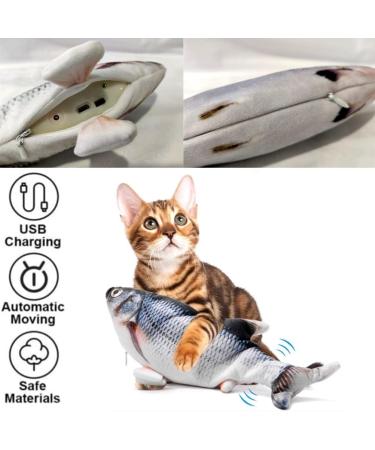 Interactive Bangshou Catnip Fish Toy - Electric Plush Carp for Cats & Kids | Washable Cat Toys - Buy Online on GoSupps.com
