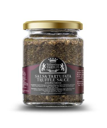 Valnerina Tartufi Truffle Sauce Original Recipe | Tartufata Sauce with Mushrooms 10% Summer Black Truffles | Jar 90 gr.