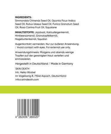 Huile pour le visage - 30 ml - Avec huile de graines de framboise huile de rose musqu e huile de p pins de figue de barbarie huile de graines de grenade huile de jojoba - Huile de soin - Buy Online on GoSupps.com