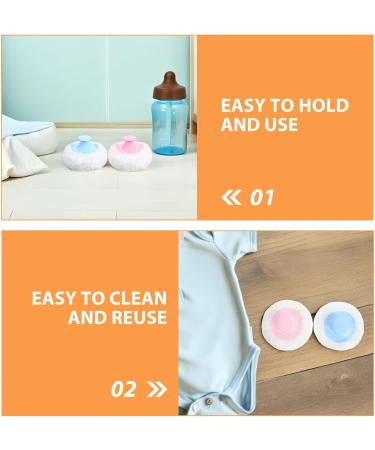 6 Pi ces Kit de 6 Houppettes Poudre pour B b Peluche Douce et Moelleuse Couleurs Bleu Ciel et Rose Applicateurs Compacts pour Soin Peau Sensible Usage Maison et Voyage  - Buy Online on GoSupps.com