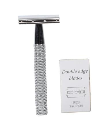 Beavorty 1 set of razor men face razor hairdresser shaving set men shave razor double -edged razor manual bare razor razor man aluminum