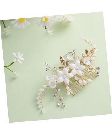 HAPINARY Bridal Headwear Hair Side Comb Flower Hair Comb Hair Accessories for Women Hair Accessories for Flower Hair Accessories Bride Headpiece Girl Headpiece Side Comb for Hair - Buy Online on GoSupps.com