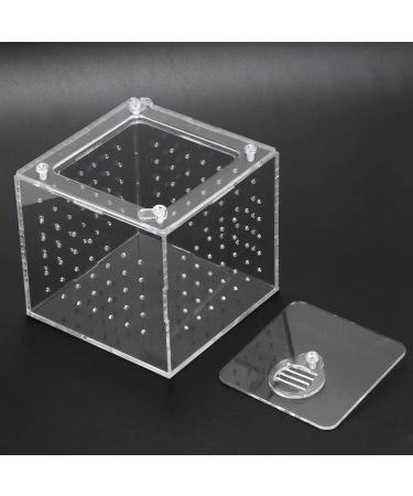 Reptile Breeding Box Reptile Terrarium Feeder Snakes Spider Lizard Feeding Acrylic Box Case Insects House for Lizard Chameleon Spider Frog Cricket Turtle Crab - Buy Online on GoSupps.com