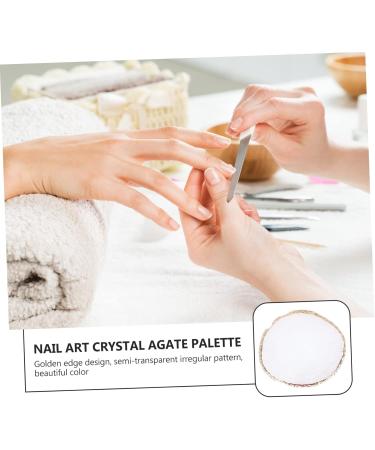 FRCOLOR 2 Pieces Manicure Mixing Nail Art Pallet Manicure Mixing Plate Mixing Bowl Supply - Buy Online on GoSupps.com