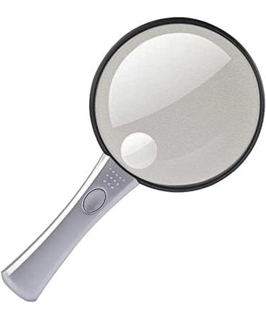 Portable Magnifiers 10X Handheld Child Elderly Reading Magnifier 20X Acrylic Optical Lens Identification Loupe Full of Stars