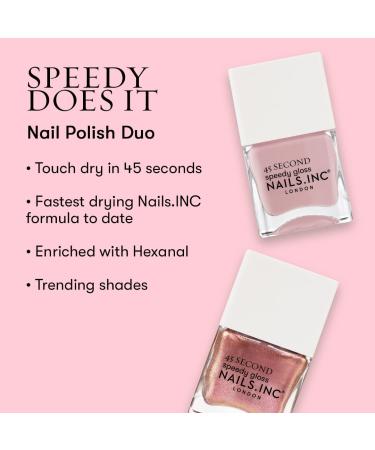 Nails.INC Speedy Does It Nail Polish Duo - Fast-drying Nail Colors for Quick Manicures - Buy Online on GoSupps.com