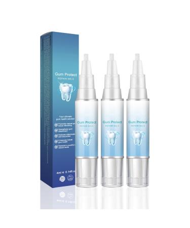 Neslemy Gum Shield Therapy Gel Deeply Cleaning Gums Enhanances Overall Gum Health Dentizen Gum Therapy Gel Gum Repair Treatment Gel Teeth Whitening Essence Pen (3 PCs)