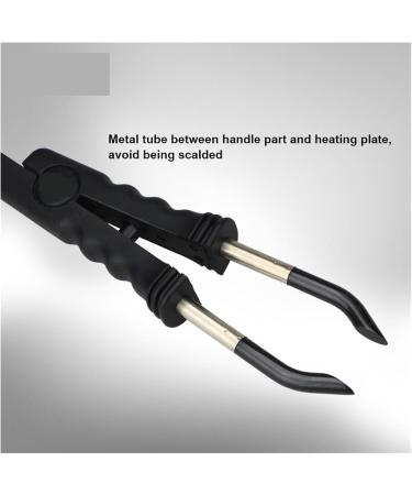 Hair extension iron Hair Extension Iron Connector Fusion Hair Extension Keratin Bonding Salon Tool Constant Temperature Heat Connector(Pink) - Buy Online on GoSupps.com