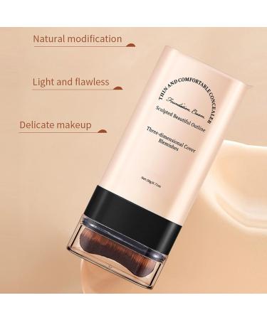 gifyym Umriss Stick Stick stick corrector cream foundation with brush natural opaque branch foundation for full coverage with brush Twig moisturizing makeup revolution for Christmas 02 - Buy Online on GoSupps.com