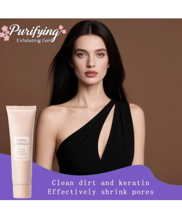 Purifying Exfoliating Gel Gentle Exfoliating Gel for Face Facial - Exfoliatings Gels Scrub Gentle Exfoliatings Facial Cleanser for All Skin Types (2 PCS) - Buy Online on GoSupps.com