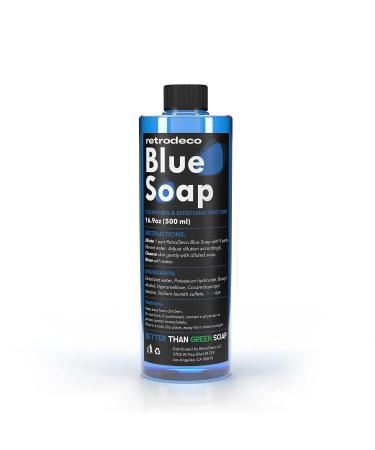 RetroDeco Ultra Concentrated 16.9oz Blue Soap Tincture | Makes 1.3 Gallons | XL Squeeze Bottle | Skin & Piercings | USP Certified - Buy Online on GoSupps.com