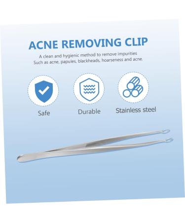 POPETPOP 1pc Clip Pimple Tweezers Blemish Remover Beauty Tweezers Eyebrow Tweezers Whitehead Extractor Comedone Extractor Tool Nasal Hair Clippers Stainless Steel Popper Hair Removal 12X1cm - Buy Online on GoSupps.com