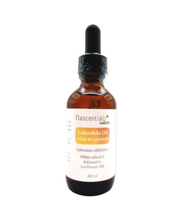 Nascentials Calendula Oil (Calendula officinalis) | Infused in Sunflower Oil |Made in Canada | For Skin Hair and Product Making (60ml (2oz)) 1 count (Pack of 1)