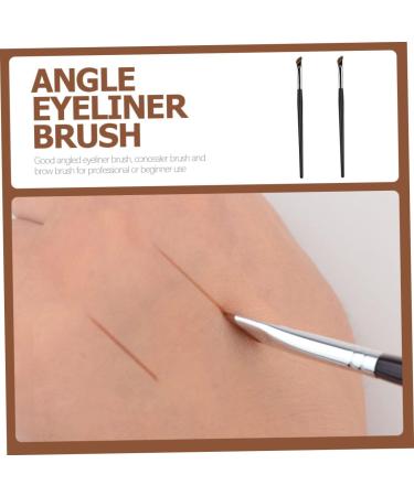 Beavorty Eye Makeup 2pcs Eyebrow Brush Angled Eyebrow Brush Flat Eyeliner Brush Angled Eyeliner Brush Eye Liner Brush - Buy Online on GoSupps.com