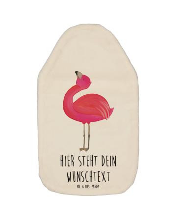 Mr. & Mrs. Panda Personalized heat bottle Flamingo proud - personalized gifts pink self -love personalized hot water bottle with reference white personalized