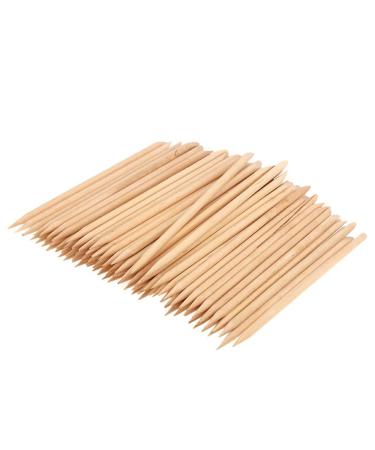 Punwey 100-Piece Double-Sided Rose Wooden Nail Shaping Sticks - 4.5 Inch Manicure & Pedicure Tool for Perfect Nails - Buy Online on GoSupps.com