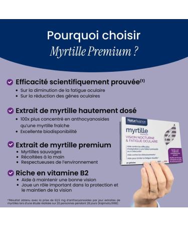 NaturAvignon Blueberry Laboratory | Night Vision and Eye Strain | Scientifically Proven Effectiveness | Highly Concentrated in Active | Made in France | 30 Capsules (1 Month) - Buy Online on GoSupps.com