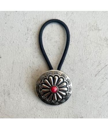 Concho Metal Ponytail Holder Set - Squash Blossom Hair Ties Bundle | BW34 - Buy Online on GoSupps.com