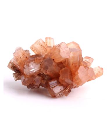 Natural Rare Orange Aragonite Quartz Crystal Cluster Shape Rough Stone Cluster Nepheline Specimen qiangang (Color : 50-70g Size : 2pcs Aragonite) 2pcs aragonite 50-70g