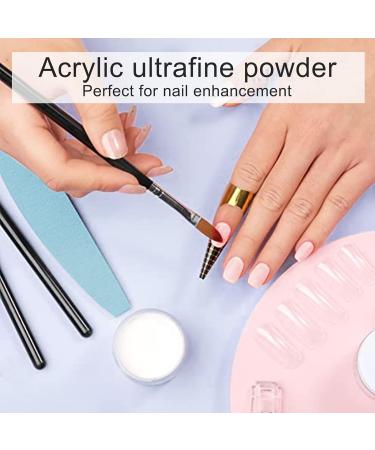 Professional Clear Acrylic Powder for Nail Extension - 28g/box | French Manicure Acrylic Nail System - HJ-NAP016 (Clear) - Buy Online on GoSupps.com