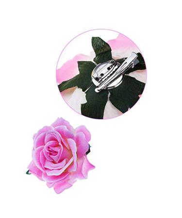 12 Pack Multicolored Rose Flower Hair Clips for Women & Girls - Perfect Accessories for Parties Beach & Weddings - Buy Online on GoSupps.com