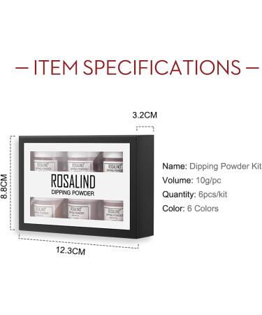 MKNZOME Nail Dip Powder Set - 6 Color Dipping Powder Kit for French Manicure | Perfect Gift for Girls & Women | DIY Nail Art Starter Set - Buy Online on GoSupps.com