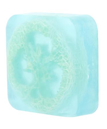 FRCOLOR Natural Loofah exfoliating loofah soap soap bar exfoliating Handmade soap Refreshing Skin Handmade soap Handmade Bathing loofah soap Lemon Dish soap Scrub soap Manual Hand soap