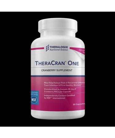 SPEC TheraCran One Cranberry Supplement 36mg PACs Per Capsule Made in The USA in a cGMP Registered Facility 90 Day Supply