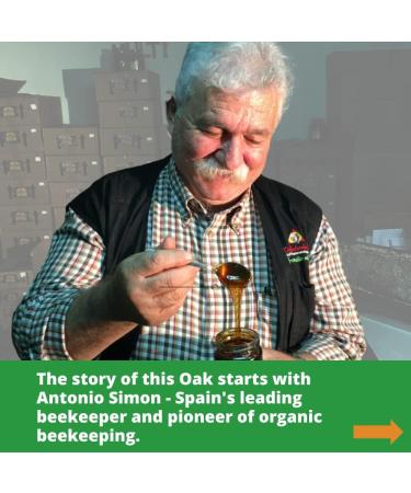 Antonio's Raw Certified Organic Oak Honey 970g - Antibacterial Mountain Honey | Platinum Award Winning | Unpasteurised, Single Origin - The Raw Honey Shop - Buy Online on GoSupps.com