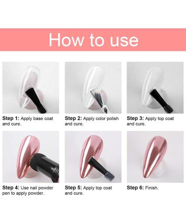 Chrome Air Cushion Nail Glitter Pen - Holographic Mirror Effect for Long Lasting DIY Nail Art - Buy Online on GoSupps.com