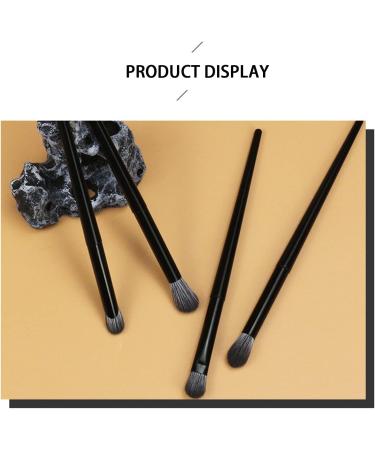 Ksvsonrvi Eyeshadow Brush Soft Synthetic Fiber Angled Shading Nosal Shadow Brush Black Wooden Handle 1 Pcs - Buy Online on GoSupps.com