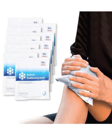 IEA Medical immediate cold compress (15.3 x 12.7 cm) 10 pieces |Once cooling packs for bruises insect bites and other injuriesSimply usable cooling pads |Various usable knows 10 set modern - Buy Online on GoSupps.com