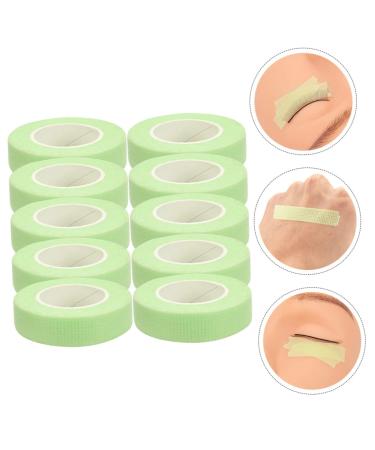 DRESSOOS 10 Rolls Lash Supplies Lash Tape Makeup Tape Green Duct Tape Lash Grafting Tape Lash Lift Tape Fabric Tape Makeup Supplies Lash Extension Tape Eye Shadow Major Non-woven Fabric 5.5x1.2cm Green 1 - Buy Online on GoSupps.com