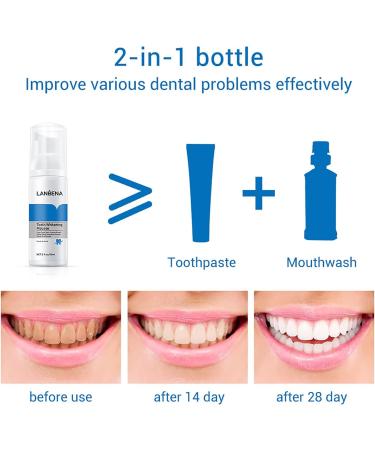 Mousse de blanchiment des dents dentifrice pour taches de dents propres Clean Teeth Stain Toothpaste 60ml - Buy Online on GoSupps.com