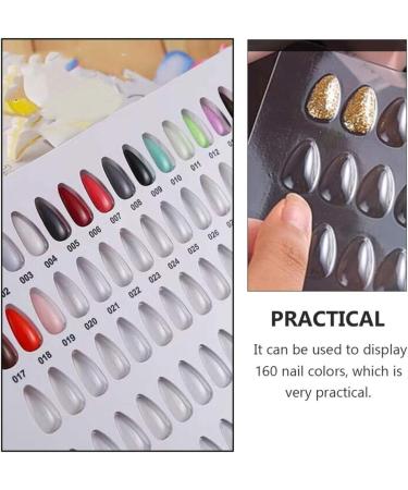 Minkissy Manicure Tools Nail 160 Colors Nail Color Chart Display Nail Polish Color with 160 Tips Nail Art Salon Set Color Display Chart Book Manicure Tools Nail - Buy Online on GoSupps.com
