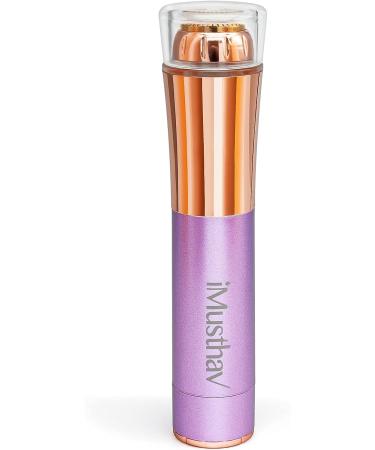 iMusthav Mini Facial Hair Remover for Women | 18K Gold-Plated Hypoallergenic Head | 360-degree LED Light | Handbag Friendly Design | Smooth Hair-Free Complexion | Amethyst - Buy Online on GoSupps.com