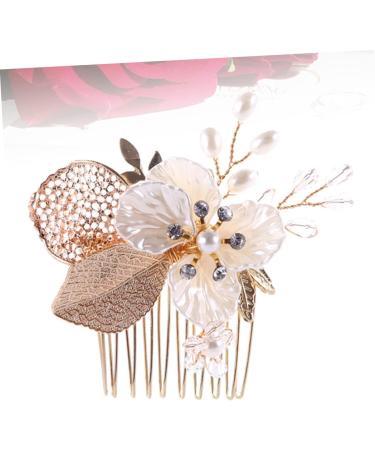 Ipetboom Bridal Hair Comb Rhinestone Hair Accessories Golden Hair Comb Easy to Use Hair Comb Crystal Rhinestones Bride Headpieces for Wedding Bride Comb Rhinestone Comb Wedding Hair Comb - Buy Online on GoSupps.com