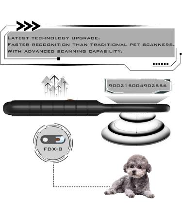 Smoostart Pet Microchip Scanner - ISO11784/FDX-B Reader for Dogs & Cats | Save 128 Data - New Black - Buy Online on GoSupps.com