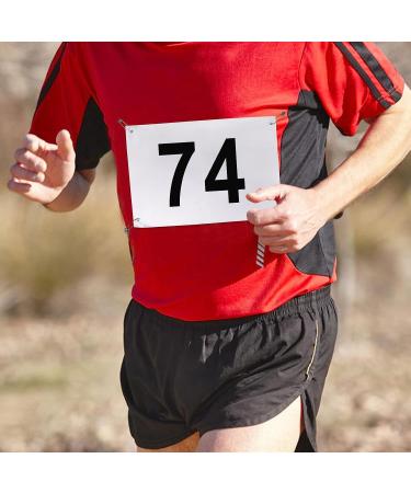 Extpro Running Bib Competitor Numbers with Safety Pins  Tearproof Waterproof Running Numbers Paper Tags 5.9" x 7.9" for Marathon Sports Games Races Events (1-100) - Buy Online on GoSupps.com